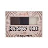 Barry M Brow Kit set a paletka na obočí Medium Dark 4,5 g
