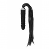 Čierny bič Black Whip with Realistic Silicone Dildo - Black