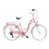 Mestsky bicykel - Dámske mestské bicykle 26 Pink Alu Shimano 7 Race (Dámske mestské bicykle 26 Pink Alu Shimano 7 Race)