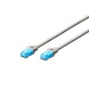 Digitus Ecoline Patch Cable, UTP, CAT 5e, AWG 26/7, šedý 10m DK-1512-100