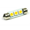 AUTO LED ŽIAROVKA C5W 3 SMD 5050 TEPLÁ BIELA, 39 mm. 42 mm