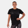 NEBBIA Dámske tričko Invisible Logo Black M