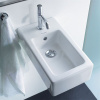 DURAVIT Vero závesné umývadielko s otvorom, s prepadom, 250 x 450 mm, biela, 0702250000
