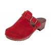 Dreváky BUXA Dámske Dreváky Klasik PE15 - Červený Semiš Veľkosť: 35 [23,5 cm]