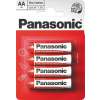 PANASONIC Zinkouhlíkové baterie Red Zinc R6RZ/4BP EU AA 1,5V (Blistr 4ks)