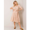 LAKERTA Šaty -LK-SK-508005.07P Farba: Béžová, Veľkosť: 36