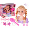 Head bábika na česanie styling hairstyur 11 el. (Head bábika na česanie styling hairstyur 11 el.)