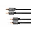 Kabel Audio Kruger&Matz KM0304 2RCA-2RCA Cinch 1m