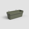 Truhlík CAPRI, závěsný, se zásob. na vodu, 50cm, plast, zelená|DRY GREEN|Artevasi