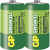 GP zinko-chloridová baterie 1,5V C (R14) Greencell 2ks fólie 1012302000