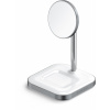 Satechi Aluminium 2-in-1 Magnetic Wireless Charging Stand White ST-WMCS2M
