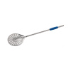 Gi.Metal Škrabka na pizzu - Ø23 cm - perforovaná - rukoväť: 120 cm - nerezová oceľ I-23FS/120/U