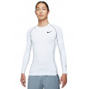 Kompresné oblečenie Nike Pro Dri-Fit Tight Top LS M - Biely (L)