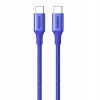 Kábel Ugreen USB typ C - USB typ C 1 m modrý