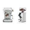 Ascaso Dream PID, leštený hliník + Eureka Mignon Specialita Smart, CR white
