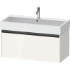 DURAVIT Ketho 2 závesná skrinka pod umývadlo, 1 zásuvka, 984 x 460 x 440 mm, biela vysoký lesk, K25078022220000