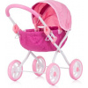 CHIPOLINO Hluboký kočárek pro panenky Daisy Pink linen
