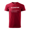Sablio Tričko s potlačou Algorithm - červené 2XL
