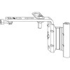 ROTO NX falc raménko nůžek T 12/20-13 PVC levé stříbrné