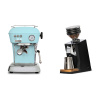 Ascaso Dream ONE, Kid Blue + Eureka Mignon Zero 65 Speedy, CR black