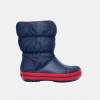 Crocs Winter Puff Boot Kids Navy/Red