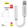 Dudao audio adapter headphone adapter Lightning to mini jack 3.5mm white (L16i white)