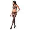 Passion Bs080 Bodystockings čierna