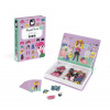 Janod Magnetibook Obliekanie dievčatá Magnetická kniha