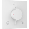 HANSGROHE Ecostat Comfort E termostat pod omietku pre 2 spotrebiče, matná biela, 33711700