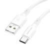 Kábel Borofone BX80 Succeed - USB Type-C - 3A 1 meter biely