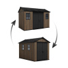 Záhradný domček Keter Apex 7,5 x 11 Walnut, s podlahou