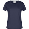 James & Nicholson Tričko JN 746, krátký rukáv, dámské COT02074600302-navy M Navy