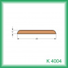 KODREFA Plochá krycia lišta 40 x 04 mm, smrek K4004 /2,5 m/ – cena za ks