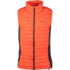 Columbia POWDER PASS VEST červená,tmavo sivá Pánska vesta XXL