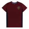 Source Lab Ham United Poly T-Shirt Juniors Claret/Blue 13 rokov