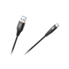 Kabel USB Rebel USB-A - USB-C 0.5 m Czarny (RB-6001-050-B)
