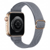 AppleKing nylonový tenký remienok s posuvnou prackou pre Apple Watch Ultra 49mm / 46mm / 45mm / 44mm / 42mm - sivý - možnosť vrátiť tovar ZADARMO do 30tich dní