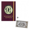 Cinereplicas Zápisník so záložkou Harry Potter - Nástupište 9 a 3/4