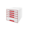 Leitz WOW CUBE Červená, Biela (52142026)