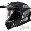 Prilba LS2 MX702 Pioneer II Hill Matt Čierna Biela XXL