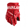 Rukavice BAUER S23 SUPREME M5 PRE GLOVE-JR Čierno/červená, 11