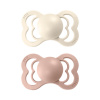 BIBS Supreme cumlíky zo silikónu 2ks - veľkosť 1, Ivory / Blush