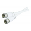 TIPA 03530051 Anténní kabel F / F 2,5m bílá