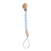 Biberschatz Držiak cumlíka Pastel Blue Farba: Bledo modrá, Možnosť: Drevený klip