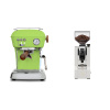 Ascaso Dream PID, Fresh Pistachio + Eureka Mignon XL, CR white