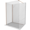 Mexen Kioto sprchový panel Walk-in 135 x 70 cm, priehľadný, brúsená meď - 800-135-212-65-00-070