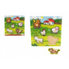 Teddies 00512015 Vkládačka Moje první zvířátka 6 ks