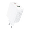 Sieťová nabíjačka Acefast A41, 2x USB-C + USB, GaN 65W (biela) A41 white