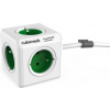 Cubenest Powercube Extended, 5× zásuvka, 1,5 m, bílá/zelená, dětská pojistka, uzemnění, dok, max. 10A/250V~2500W PC320GN