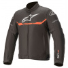 Bunda T-SPS WATERPROOF, ALPINESTARS (čierna/červená fluo, veľ. 2XL)